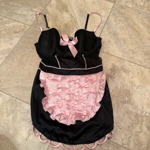 Vintage Victoria's Secret Maid Lingerie with Ruffled Details